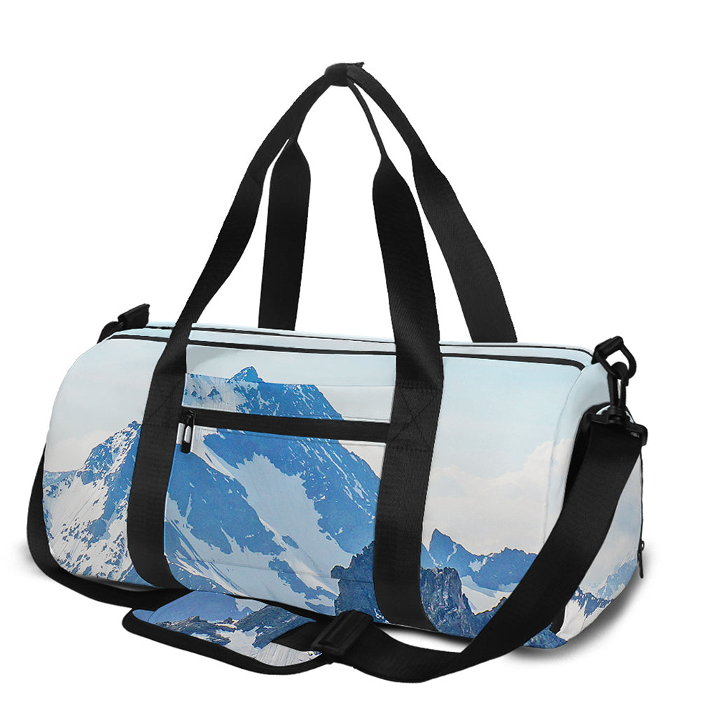 Alps Mountain Print Gym Bag