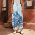 Alps Mountain Print Harem Pants