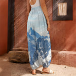 Alps Mountain Print Harem Pants