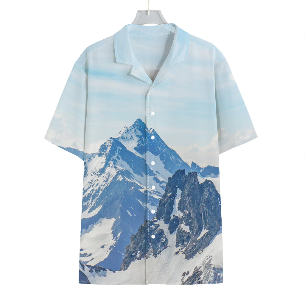 Alps Mountain Print Hawaiian Shirt