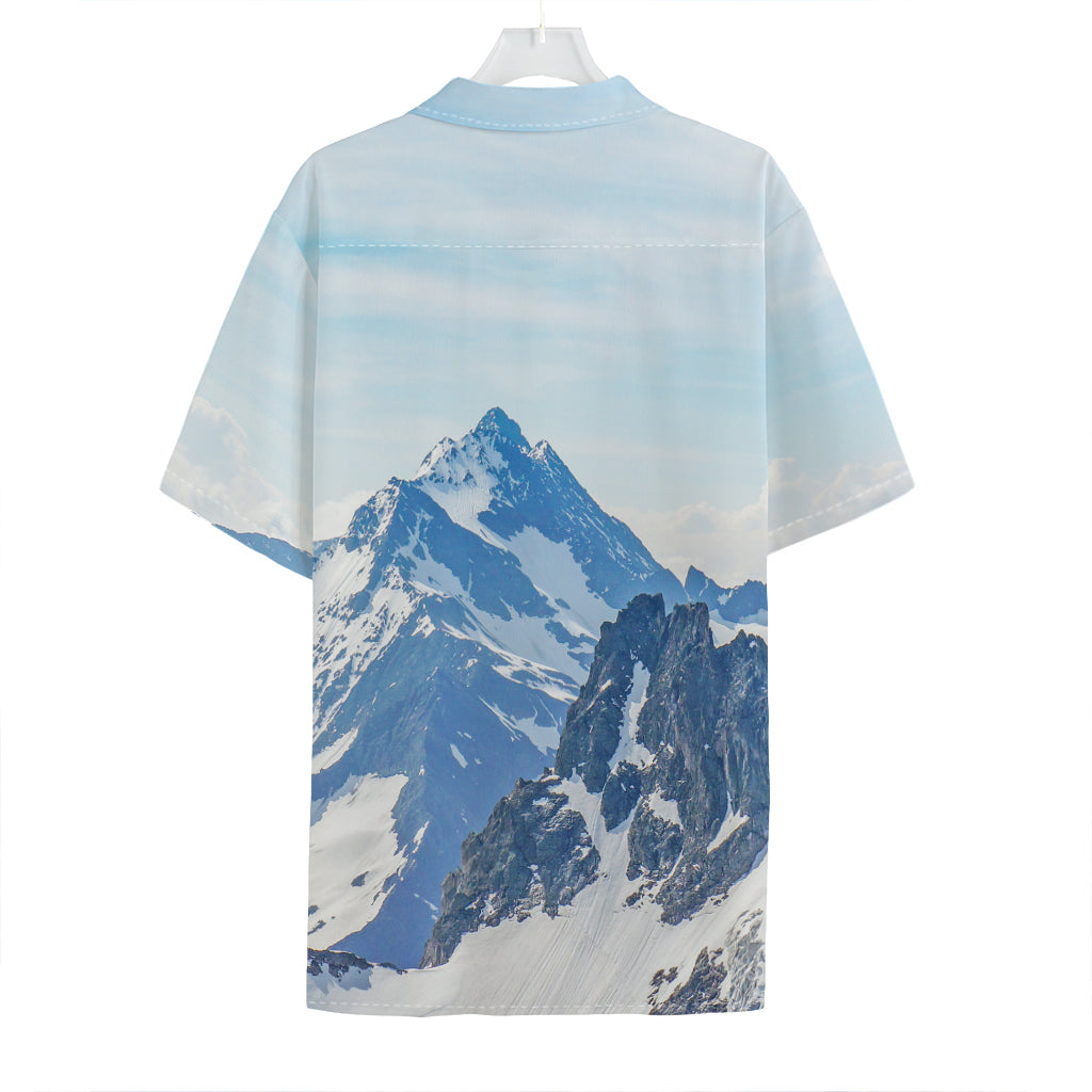 Alps Mountain Print Hawaiian Shirt