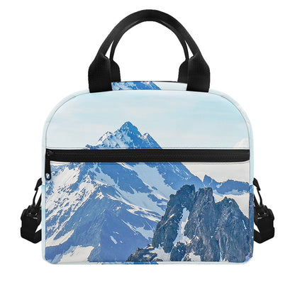 Alps Mountain Print Insulated Lunch Bag