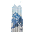 Alps Mountain Print Jersey Midi Cami Dress