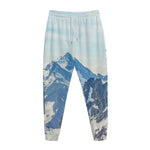 Alps Mountain Print Jogger Pants