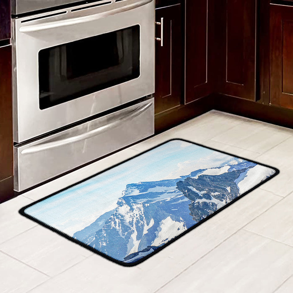 Alps Mountain Print Kitchen Mat