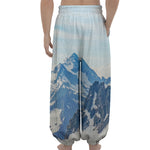 Alps Mountain Print Lantern Pants