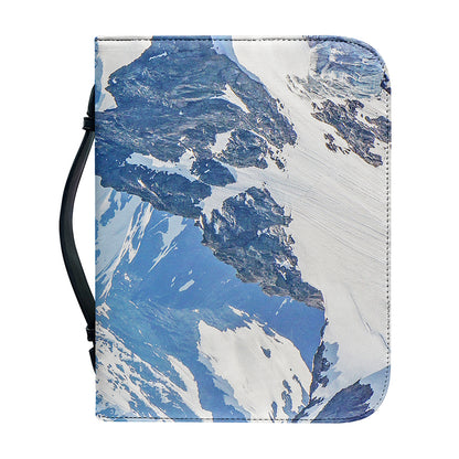 Alps Mountain Print Leather Bible Cover
