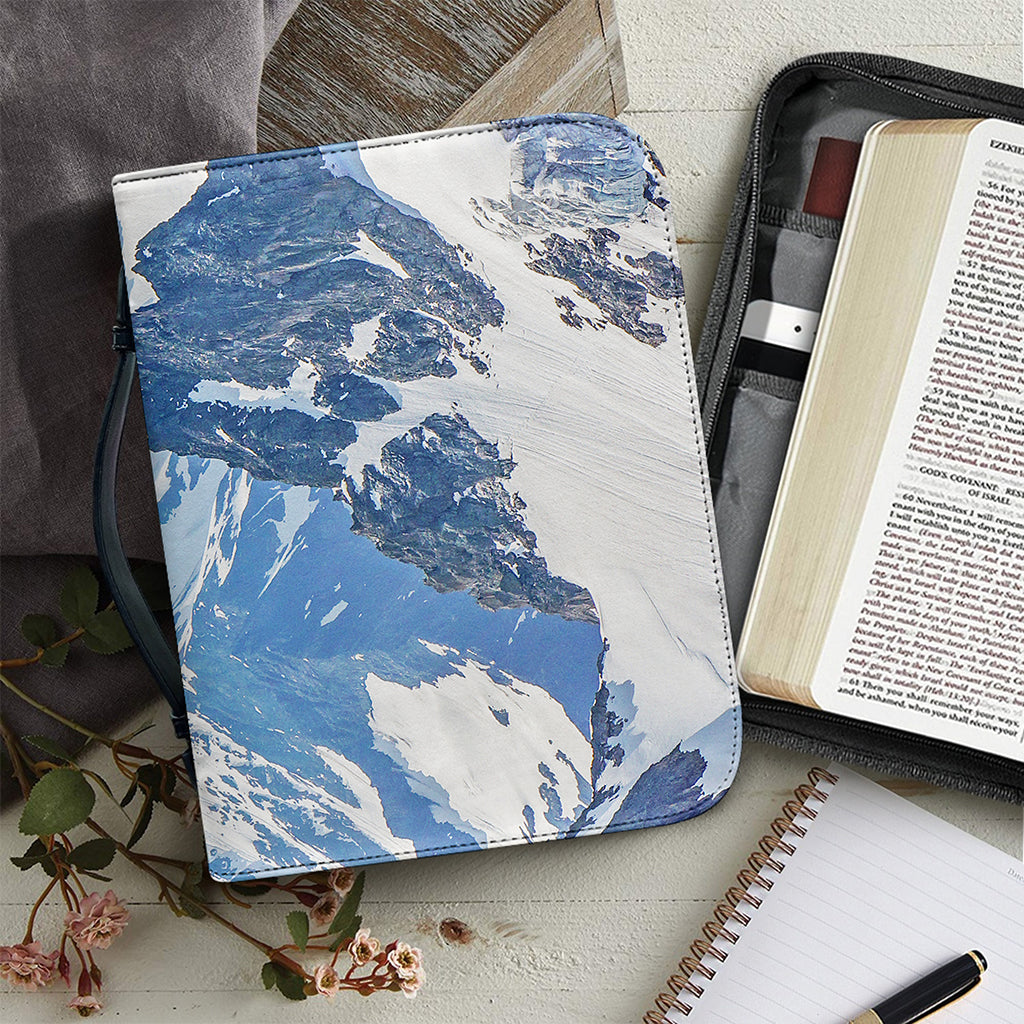 Alps Mountain Print Leather Bible Cover