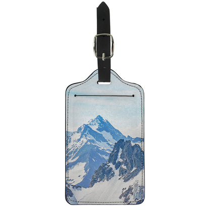 Alps Mountain Print Luggage Tag