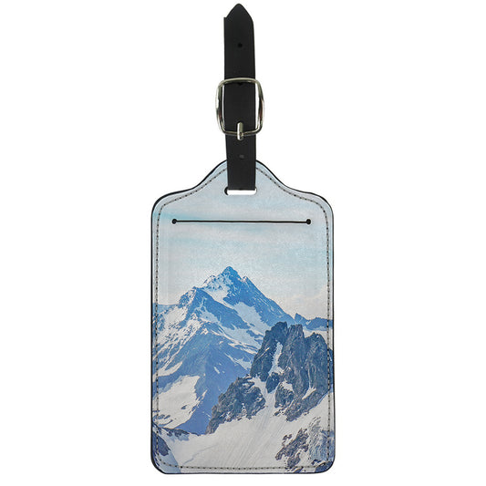 Alps Mountain Print Luggage Tag