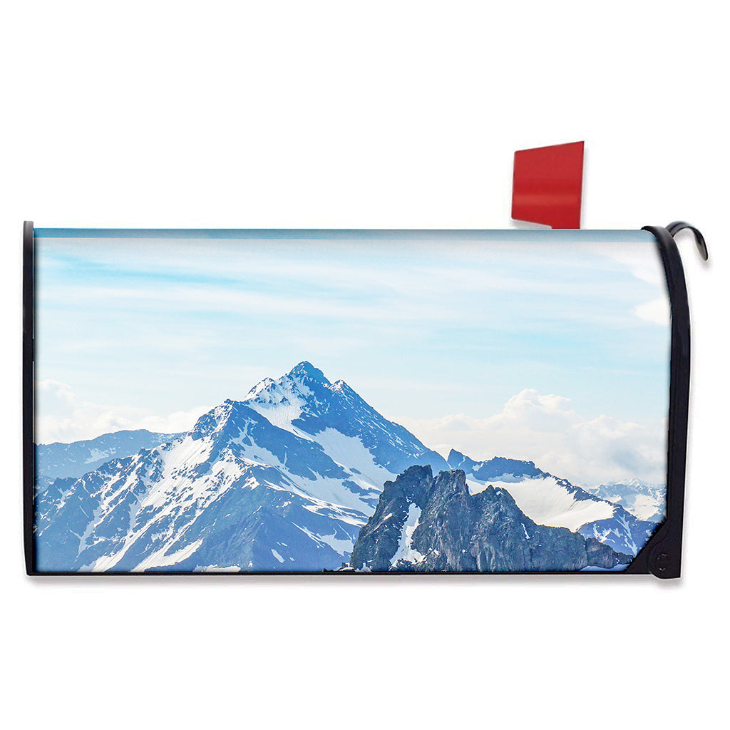 Alps Mountain Print Mailbox Cover
