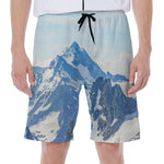 Alps Mountain Print Men's Beach Shorts