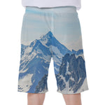Alps Mountain Print Men's Beach Shorts