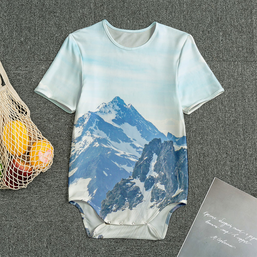 Alps Mountain Print Men's Bodysuit