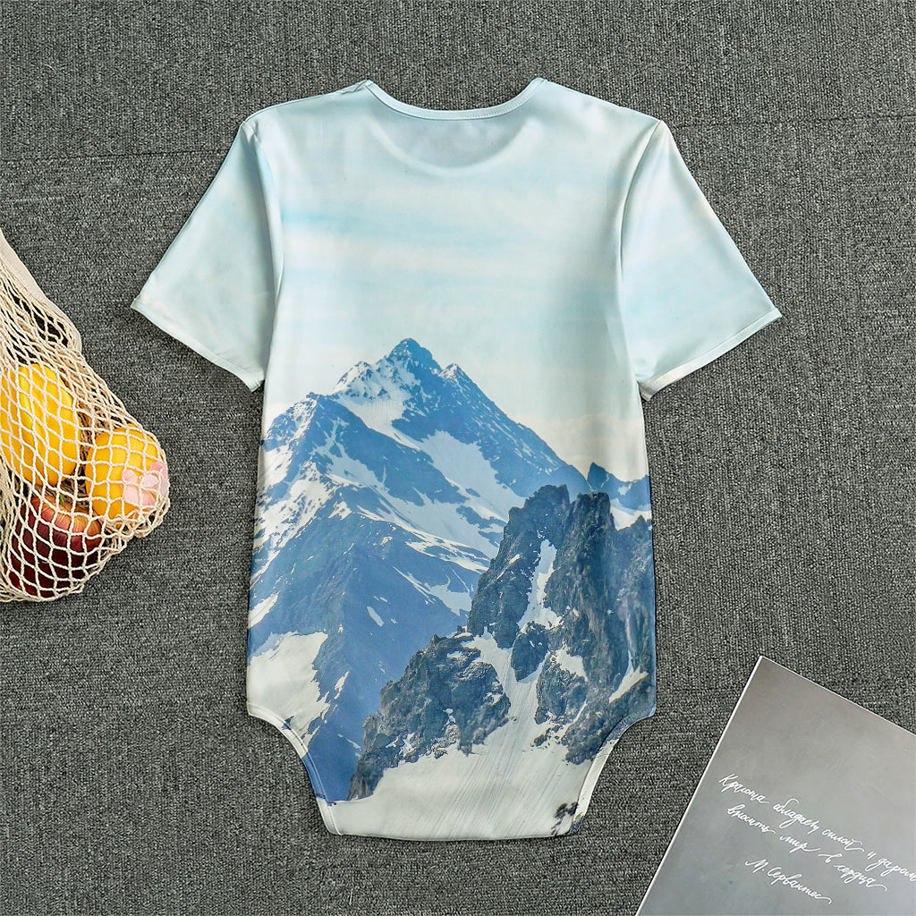 Alps Mountain Print Men's Bodysuit