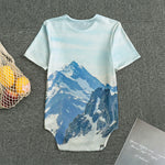 Alps Mountain Print Men's Bodysuit