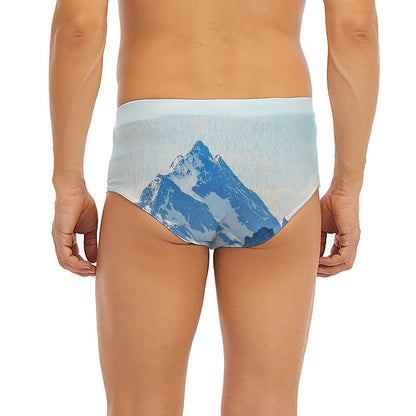 Alps Mountain Print Men's Briefs