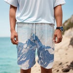 Alps Mountain Print Men's Cargo Shorts