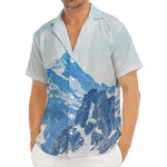 Alps Mountain Print Men's Deep V-Neck Shirt