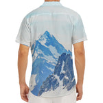 Alps Mountain Print Men's Deep V-Neck Shirt