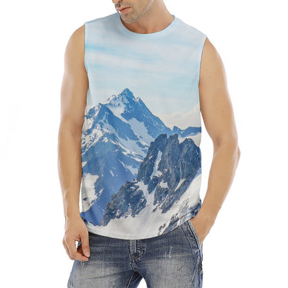 Alps Mountain Print Men's Fitness Tank Top