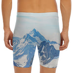 Alps Mountain Print Men's Long Boxer Briefs