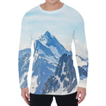 Alps Mountain Print Men's Long Sleeve T-Shirt