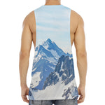 Alps Mountain Print Men's Muscle Tank Top