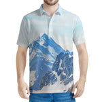 Alps Mountain Print Men's Polo Shirt