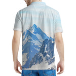 Alps Mountain Print Men's Polo Shirt