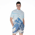 Alps Mountain Print Men's Romper