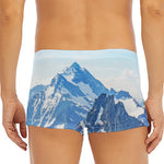 Alps Mountain Print Men's Short Boxer Briefs