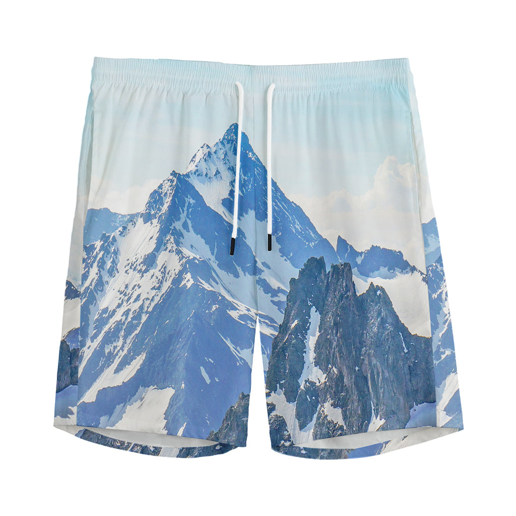 Alps Mountain Print Men's Sports Shorts