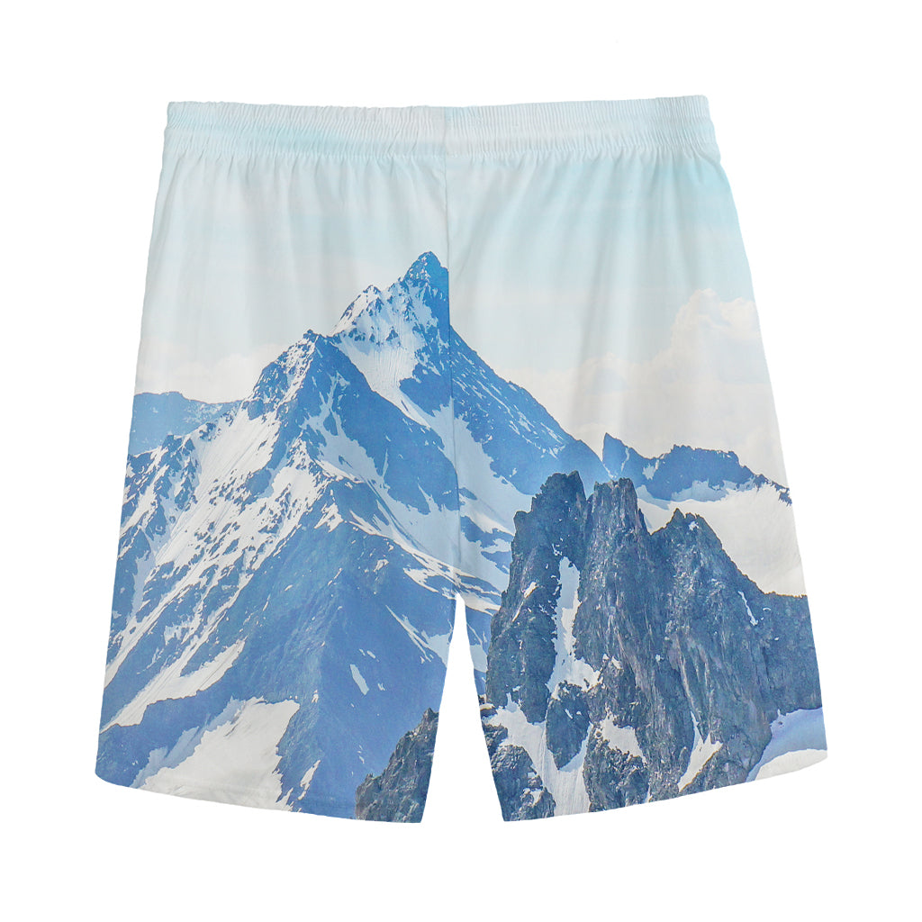 Alps Mountain Print Men's Sports Shorts