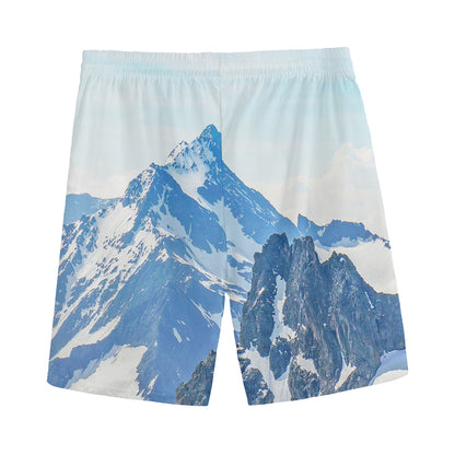 Alps Mountain Print Men's Sports Shorts