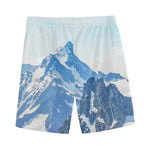 Alps Mountain Print Men's Sports Shorts