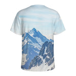 Alps Mountain Print Men's Sports T-Shirt