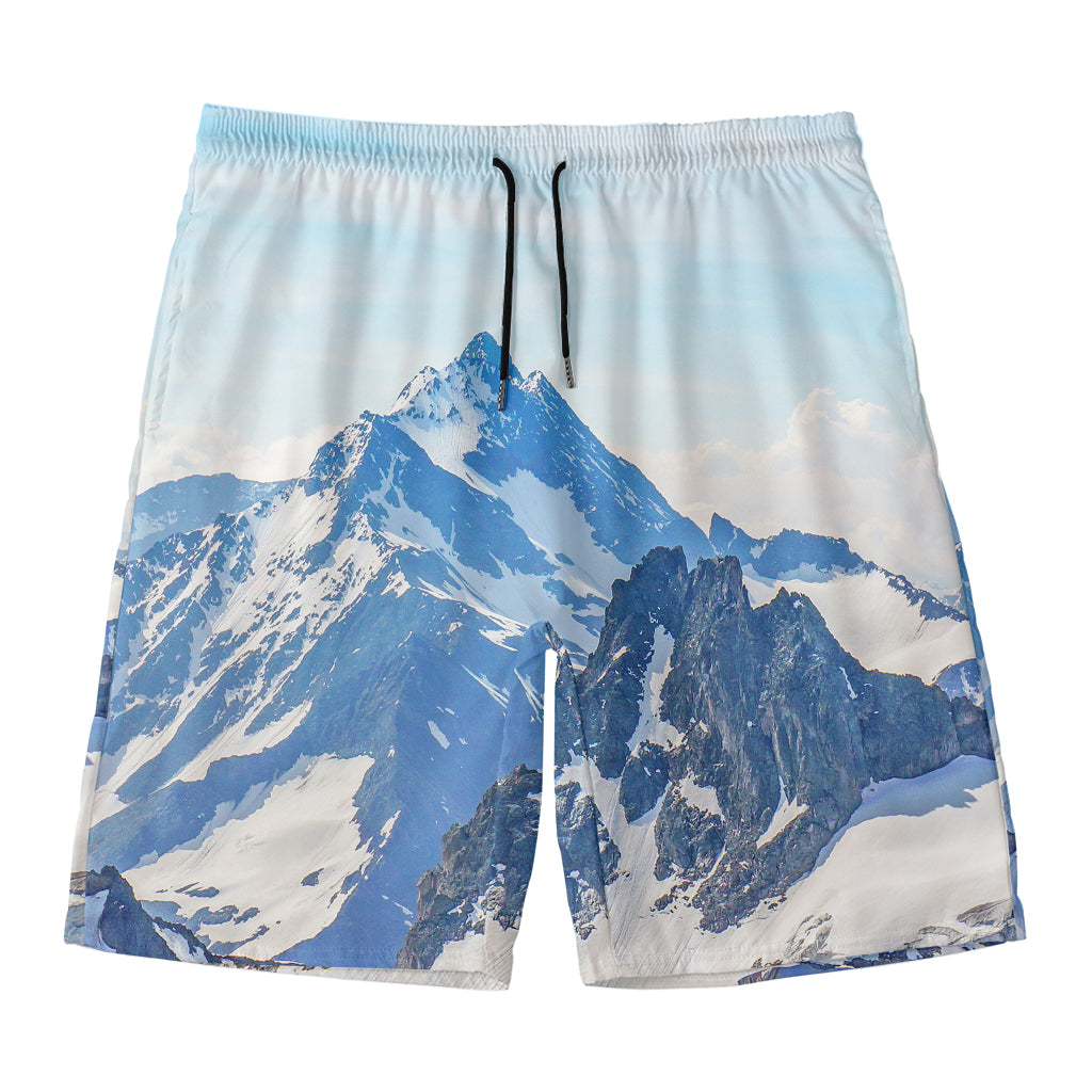 Alps Mountain Print Men's Swim Trunks