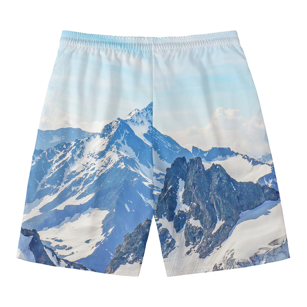 Alps Mountain Print Men's Swim Trunks