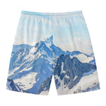 Alps Mountain Print Men's Swim Trunks
