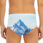Alps Mountain Print Men's Triangle Swim Briefs