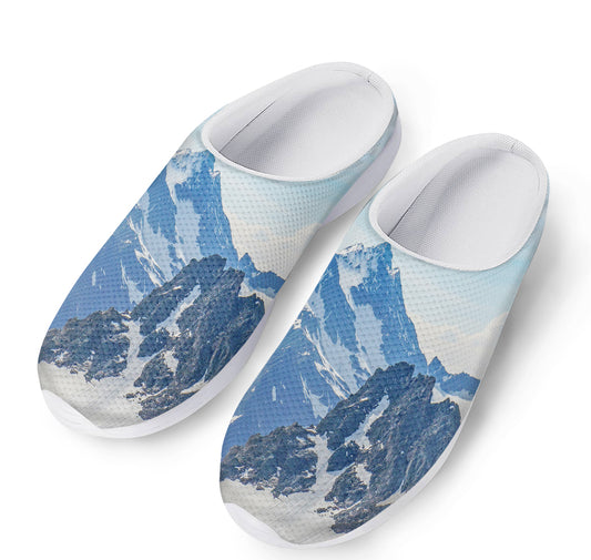 Alps Mountain Print Mesh Casual Shoes