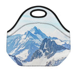 Alps Mountain Print Neoprene Lunch Bag