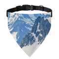 Alps Mountain Print Over The Collar Dog Bandana