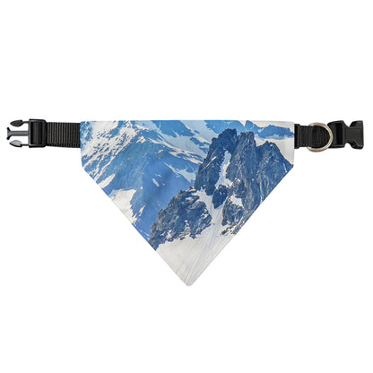 Alps Mountain Print Over The Collar Dog Bandana