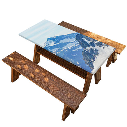 Alps Mountain Print Picnic Table Cover