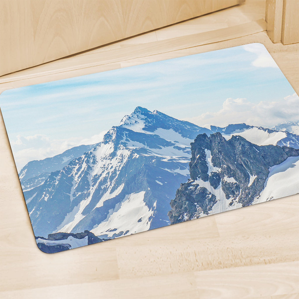 Alps Mountain Print Polyester Doormat
