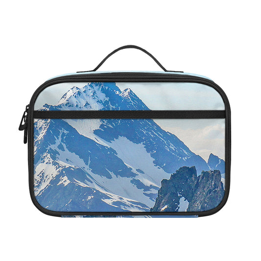 Alps Mountain Print Portable Lunch Bag