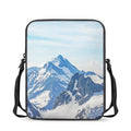 Alps Mountain Print Rectangular Crossbody Bag