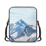 Alps Mountain Print Rectangular Crossbody Bag